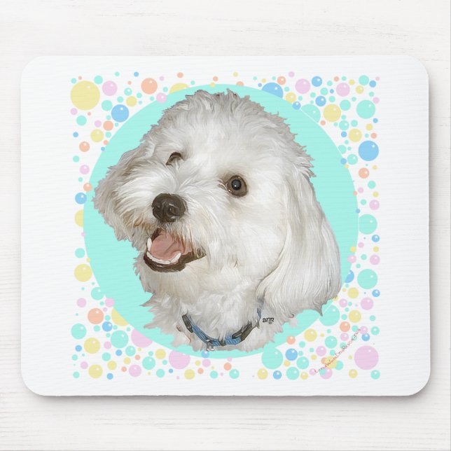 Glücklicher Havanese Mousepad (Vorne)