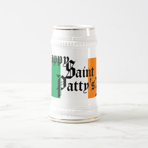 GLÜCKLICHER HEILIGER PATTY BIERGLAS