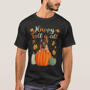 Glücklicher Herbst Deutscher Schäferhund Es ist He T-Shirt