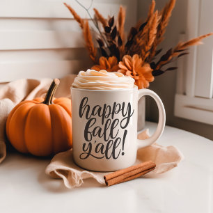 Glücklicher Herbst für Euch Trendige Kalligrafie-T Kaffeetasse