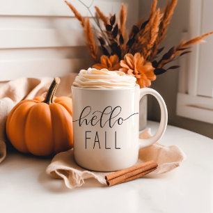Glücklicher Herbst für Euch Trendige Kalligrafie-T Kaffeetasse