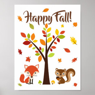 GLÜCKLICHER HERBST! POSTER