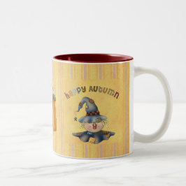 glücklicher Herbst Zweifarbige Tasse