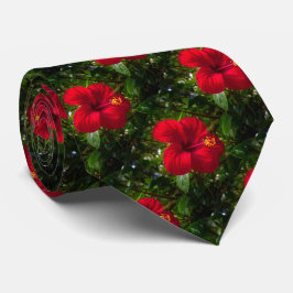 "Glücklicher Hibiskus" Krawatte