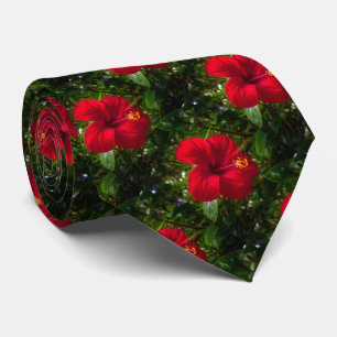 "Glücklicher Hibiskus" Krawatte