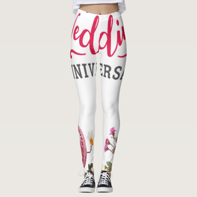 Glücklicher Hochzeitstag  Leggings (Vorderseite)