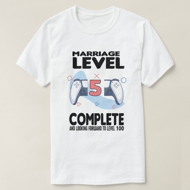 Glücklicher Hochzeitstag T-Shirt (Design vorne)