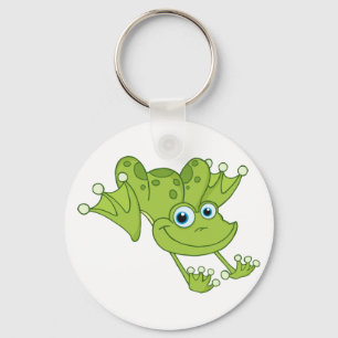 Glücklicher Hopfen-Frosch Schlüsselanhänger