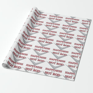 Glücklicher Hot Rod Geschenkpapier