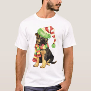 Glücklicher Howliday Schäferhund T-Shirt