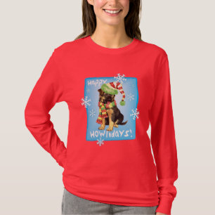 Glücklicher Howliday Schäferhund T-Shirt