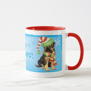 Glücklicher Howliday Schäferhund Tasse