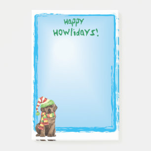 Glücklicher Howlidays Schokoladen-Labrador Post-it Klebezettel