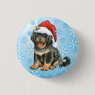 Glücklicher Howlidays tibetanischer Mastiff Button