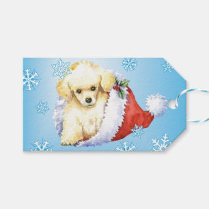 Glücklicher Howlidays Zwergpudel Geschenkanhänger