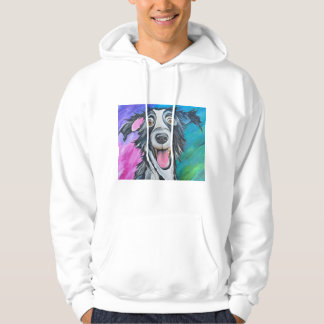 GLÜCKLICHER HUND MÄNNER-SWEATSHIRT HOODIE