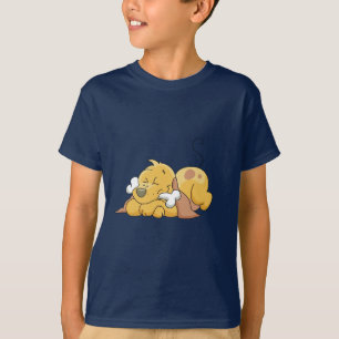 Glücklicher Hund mit Knochen-T-Shirts und T-Shirt