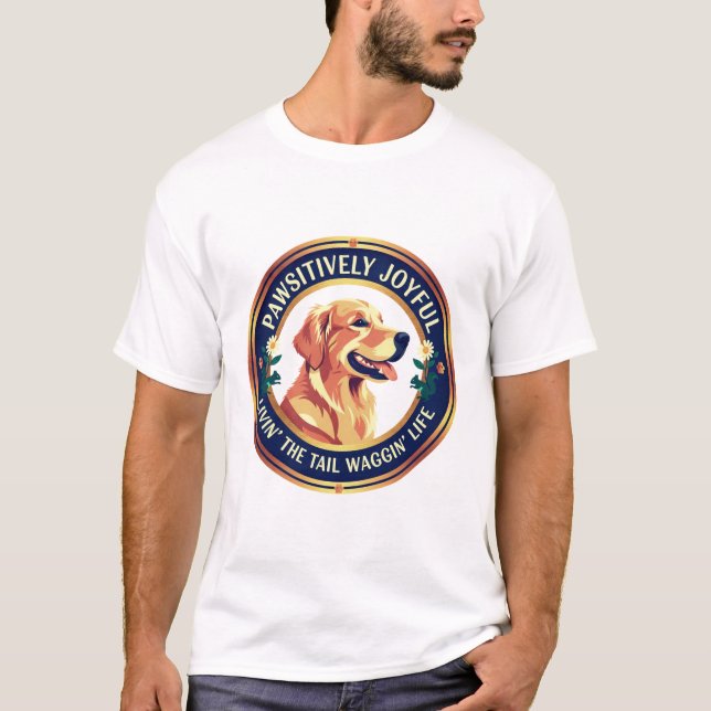 Glücklicher Hund-T-Shirt T-Shirt (Vorderseite)