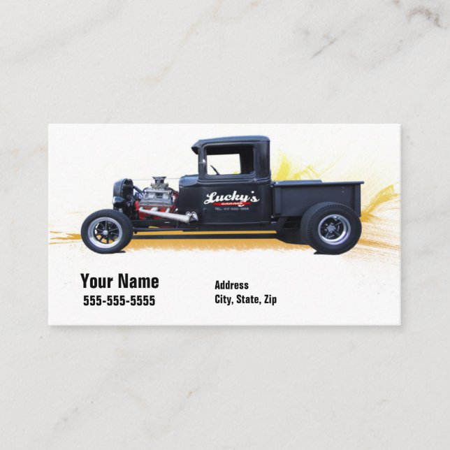 Glücklicher Hund Visitenkarte (Vorderseite)