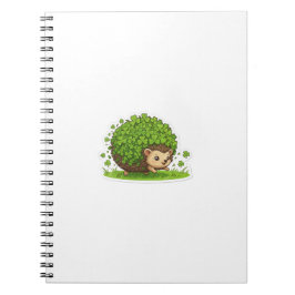 Glücklicher Igel St.Patrick's Day Notizblock