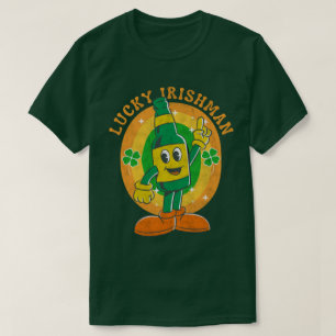 Glücklicher Ire Grüner Bier T-Shirt