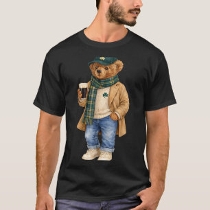 Glücklicher irischer Teddybär St. Patricks Day T-Shirt