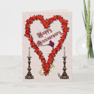 glücklicher Jahrestag Karte