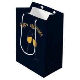 glücklicher Jahrestag Mittlere Geschenktüte