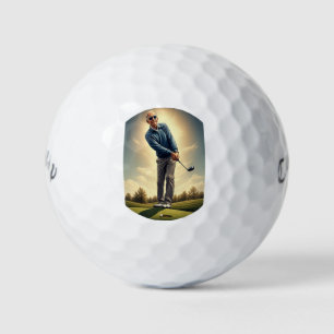 Glücklicher Joe Biden Golfball