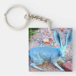 glücklicher Kaninchen-Schlüsselanhänger Schlüsselanhänger