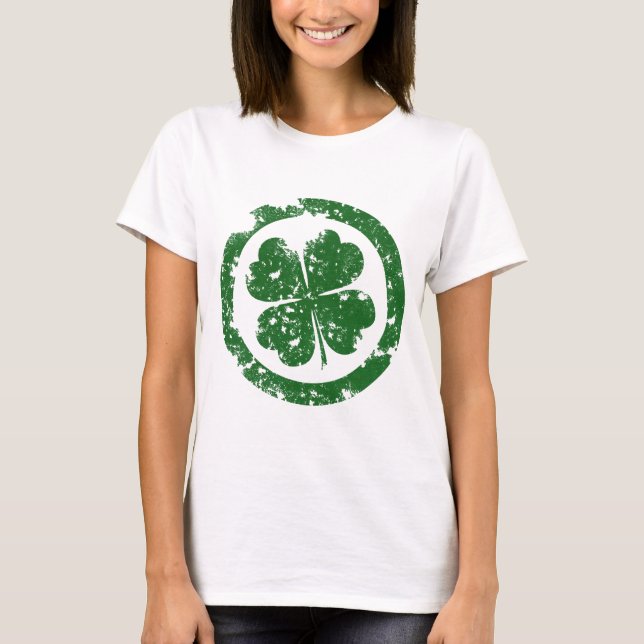 Glücklicher Klee T-Shirt (Vorderseite)