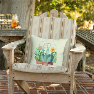 Glücklicher Kleiner Garten Kissen