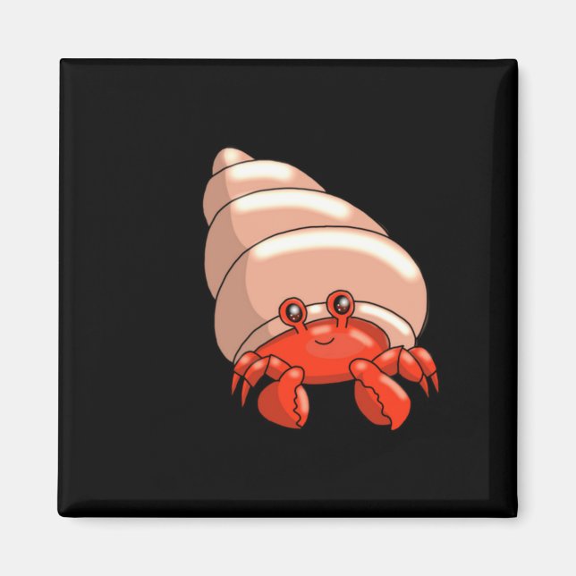 Glücklicher Kleiner Krebs Magnet (Vorne)
