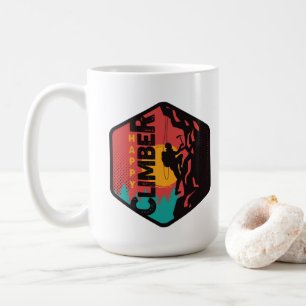 Glücklicher Kletterer Kaffeetasse