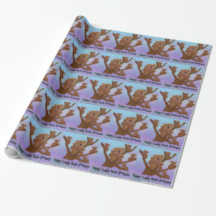 Glücklicher knuddeliger Koala-Geburtstag Geschenkpapier