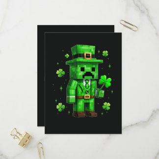 Glücklicher Kobold Lustiges St. Patrick's Day Vide Einladungspostkarte