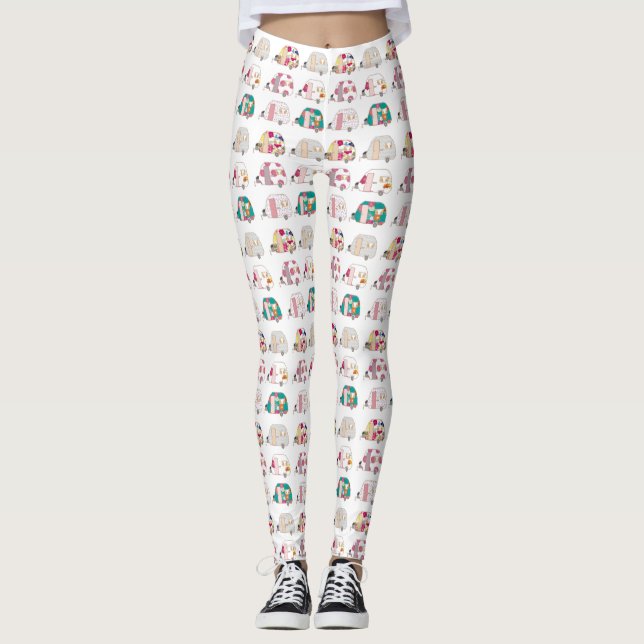 Glücklicher Lagerbewohner-Leggings Leggings (Vorderseite)