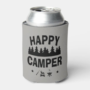 Glücklicher Lagerbewohner-Spaß-Campings-Zitat Dosenkühler