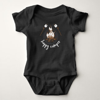 Glücklicher Lagerbewohner-T-Shirt Baby Strampler