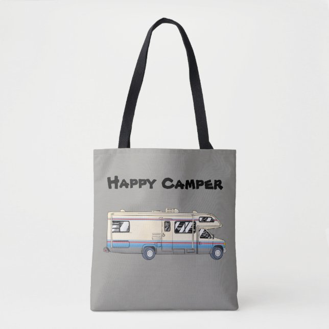 Glücklicher Lagerbewohner-Taschen-Tasche Tasche (Vorderseite)