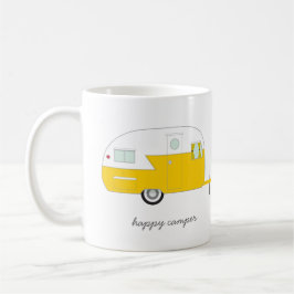 Glücklicher Lagerbewohner-Tasse - Gelb Kaffeetasse
