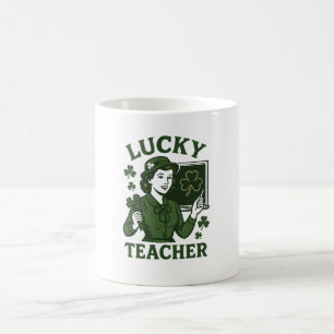 Glücklicher Lehrer – Vintage St. Patrick’s Day Ret Kaffeetasse