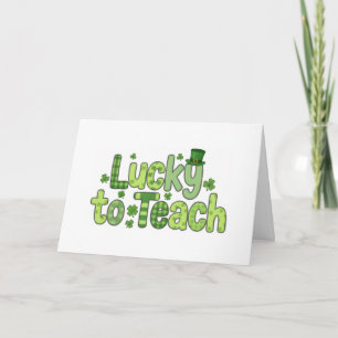 Glücklicher Lehrer zum St. Patrick’s Day - Lehrer  Karte