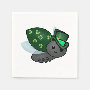 Glücklicher Leprechaun-Marienkäfer Serviette