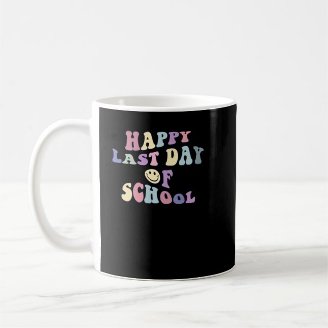 glücklicher letzter Schultag Kaffeetasse (Links)