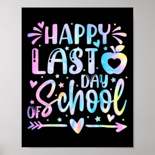 Glücklicher letzter Tag der Lehrerin Abschluss Kin Poster