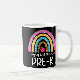 Glücklicher letzter Tag der Pre-k Lehrer Kids Leop Kaffeetasse