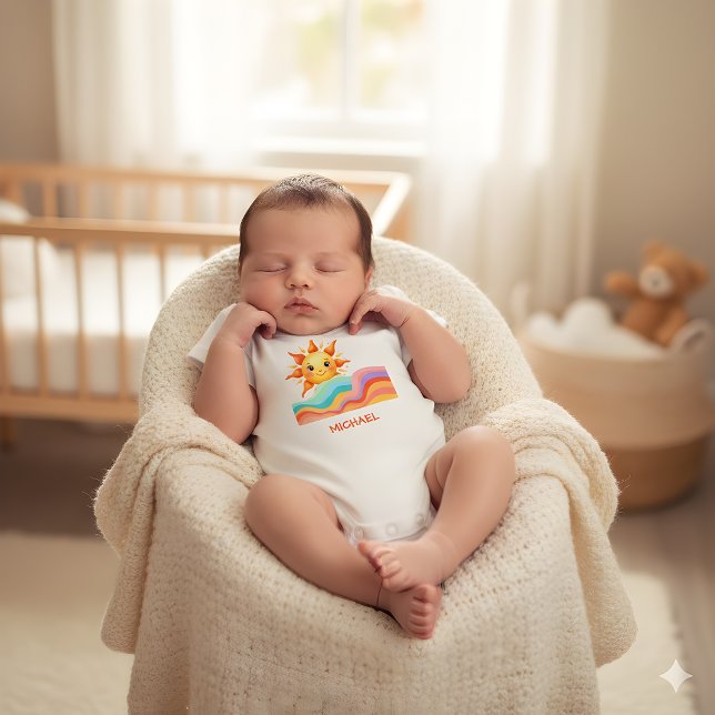 Glücklicher leuchtender Sommer  Baby Strampler (Von Creator hochgeladen)