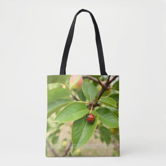 Glücklicher Marienkäfer Tasche (Vorderseite)