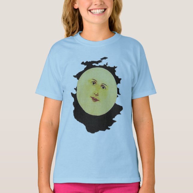 glücklicher Mond T-Shirt (Vorderseite)